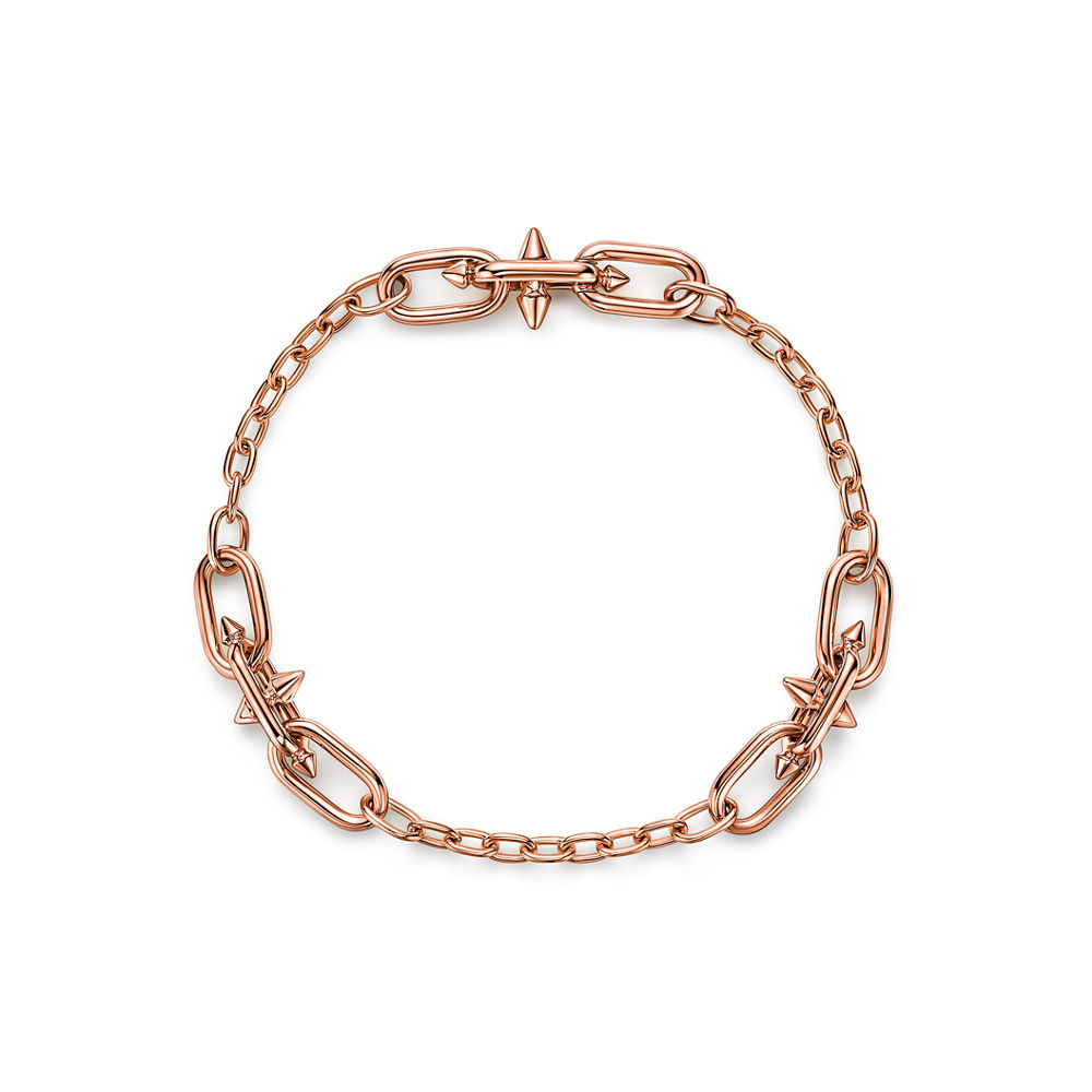 Bracelet Jonc Maillons Acier Brillant