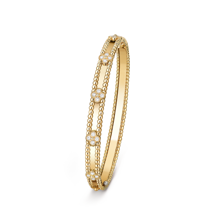 Bracelet Jonc Trèfle Porte-Bonheur Élégant